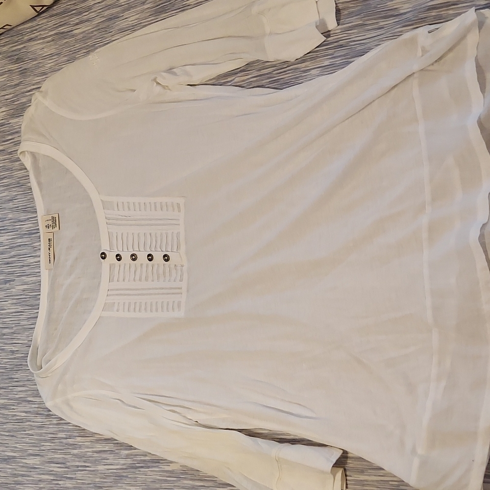 Womens white top DKNY petite large